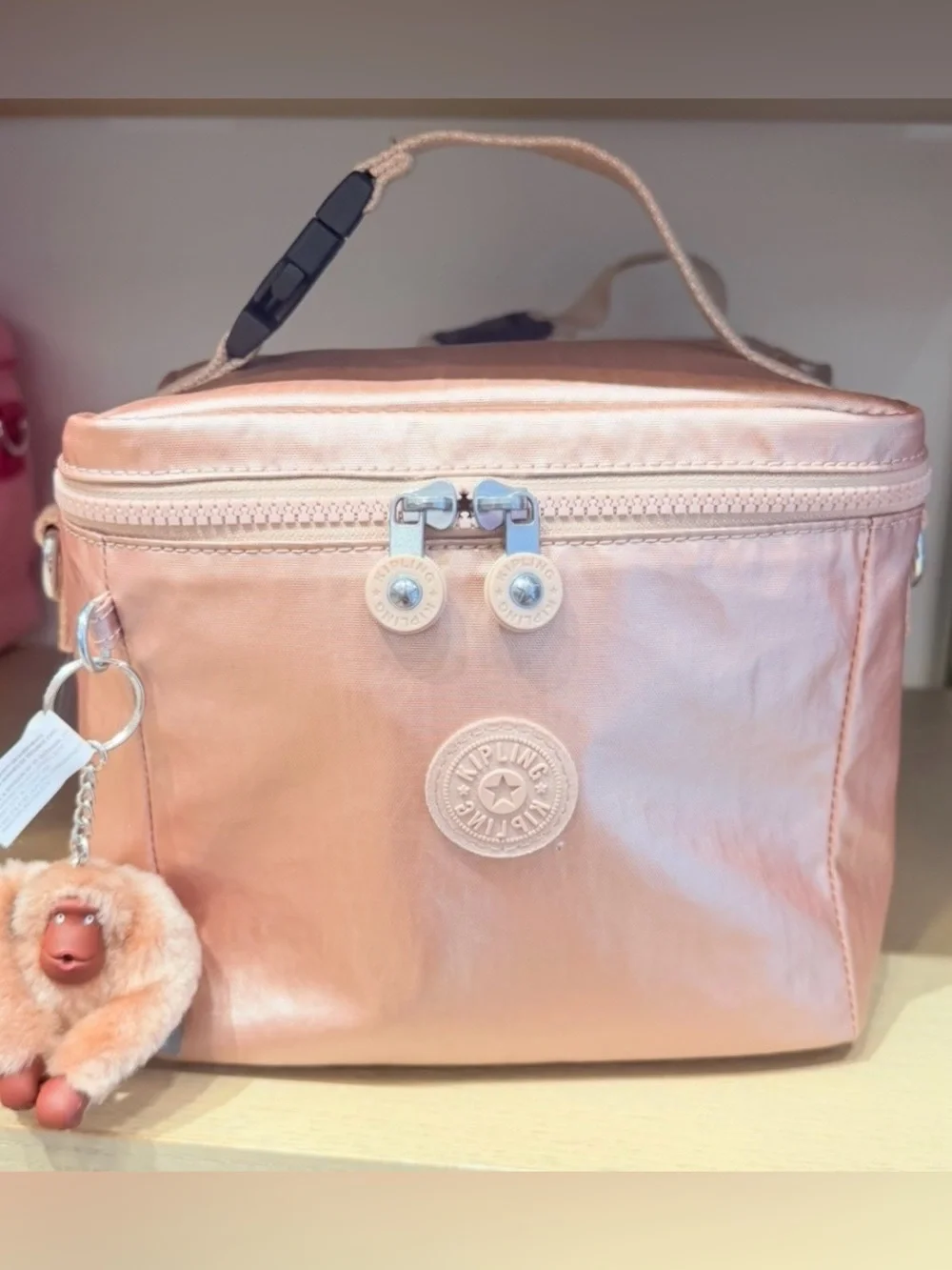 KIPLING Lunch bag Graham Insulated Travel School Food Bag Quartz Metallic
